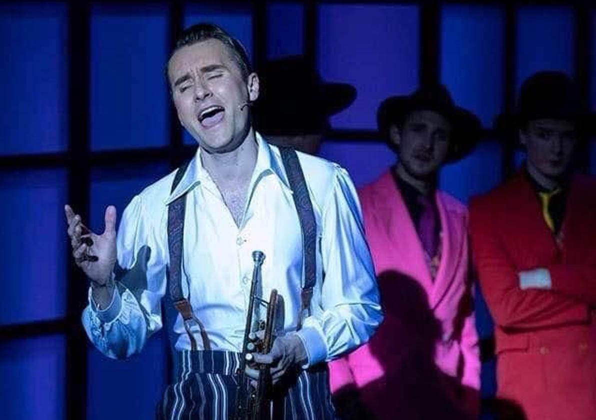 Jacob Botha performing in the Hot Mikado atthe Epsom Playhouse.